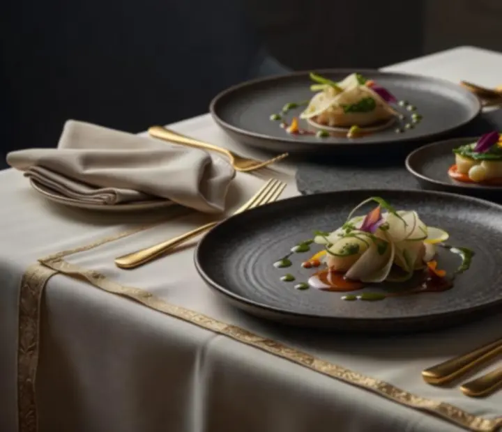 Modern magyar és nemzetközi gourmet fogások elegáns tálalásban egy budapesti prémium étteremben